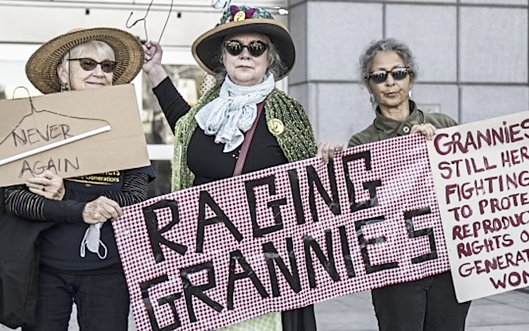 Women and “Grannies” on a rampage with the “temporary ban” of abortion in the U.S